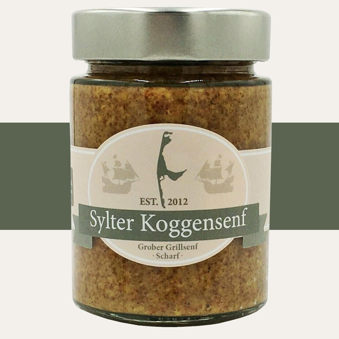 Sylter Koggensenf - "Grober Grillsenf - Scharf" , 190 gr.