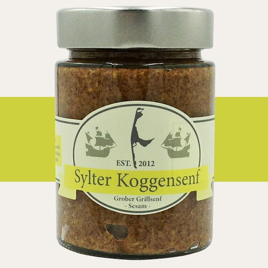 Sylter Koggensenf - "Grober Grillsenf - Sesam" , 190 gr.