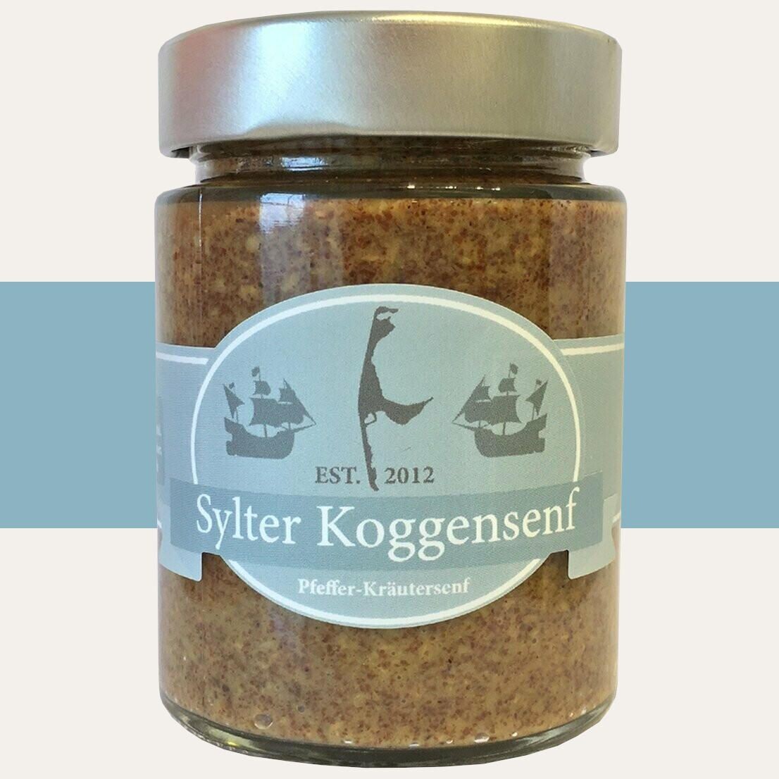 Sylter Koggensenf - "Pfeffer-Kräutersenf", 190 gr.